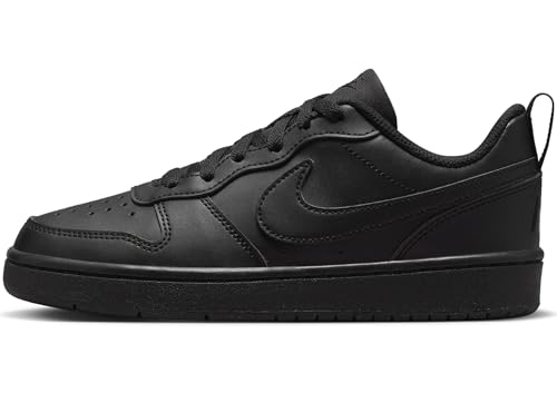 NIKE Court Borough Low RECRAFT (GS) Sneaker, Black/Black-Black, 36.5 EU von Nike