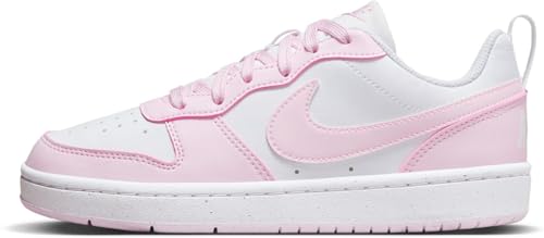 NIKE Court Borough Low RECRAFT (GS) Sneaker, White/PINK Foam, 38 EU von Nike