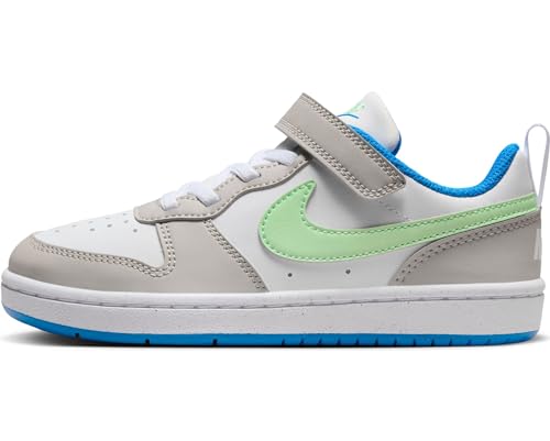 Nike Court Borough Low RECRAFT (PS) Trainingsschuh, Lt Iron Ore/Vapor Green-White-Photo Blue, 31 EU von Nike