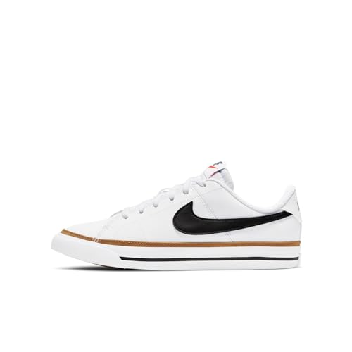 Nike Court Legacy Gymnastikschuhe, White/Black-Desert Ochre-Gum Light Brown, 36.5 EU von Nike