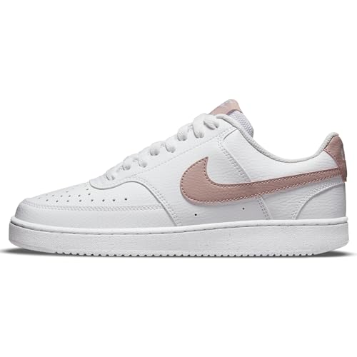 Nike Damen Court Vision Low Next Nature Sneaker, White/PINK Oxford, 36.5 EU von Nike