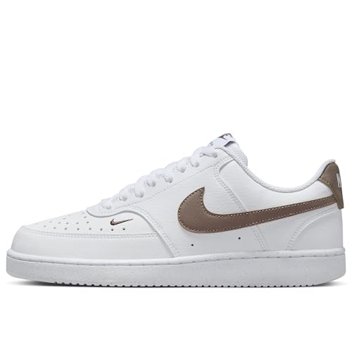 Nike Court Vision Low Next Nature Damen Sneaker Farbe: Weiß/Braun (103); Größe: EUR 36 | US 5.5 | UK 3 von Nike