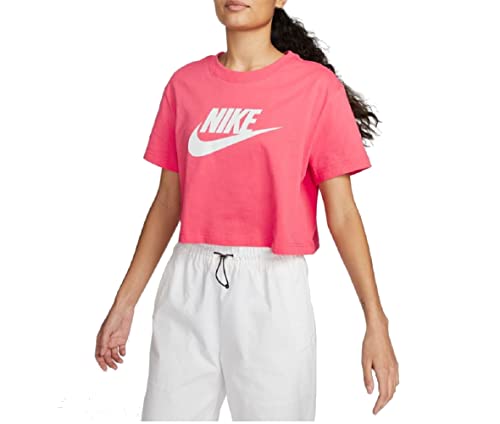Nike Crop Icon Futura Women Shirt (S, Coral) von Nike