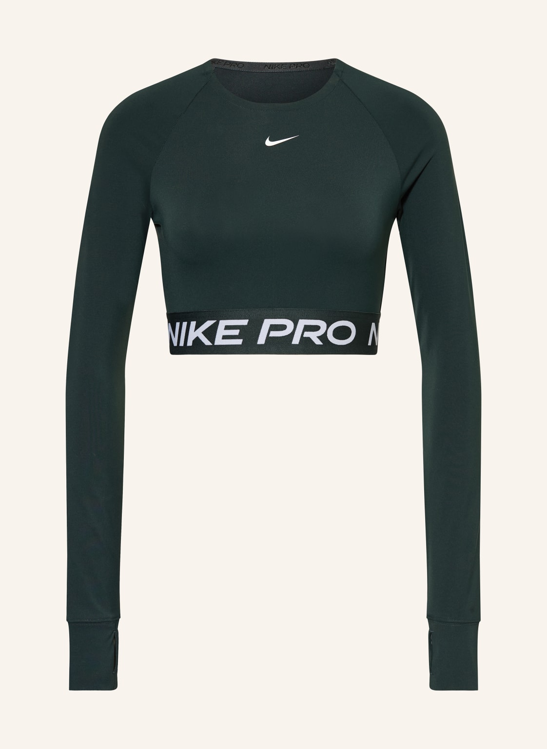 Nike Cropped-Longsleeve Pro 365 Dri-Fit gruen von Nike