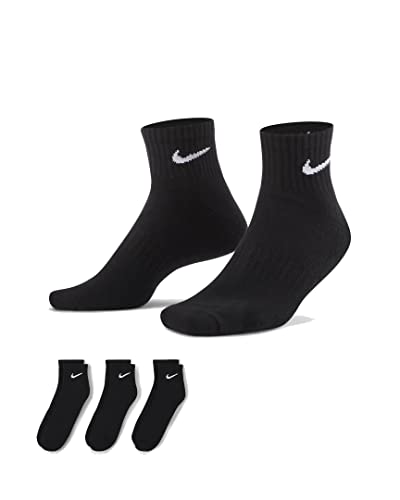 Nike Cushioned Crew Socks Socken 3er Pack (DE/NL/SE/PL, Numerisch, 38, 42, Regular, Regular, Black/White) von Nike