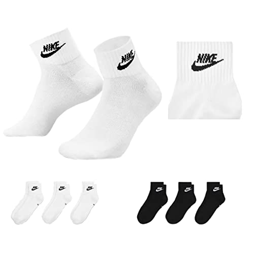 NIKE U NK V CUSH Knöchelsocken für Erwachsene, Unisex, 3 Stück, 3 Paar Weiß 3 Paar Schwarz, 46-50 NIKE U NK V CUSH Knöchelsocken für Erwachsene, Unisex, 3 Stück, 3 Paar Weiß 3 Paar Schwarz, 46-50 von NIKE