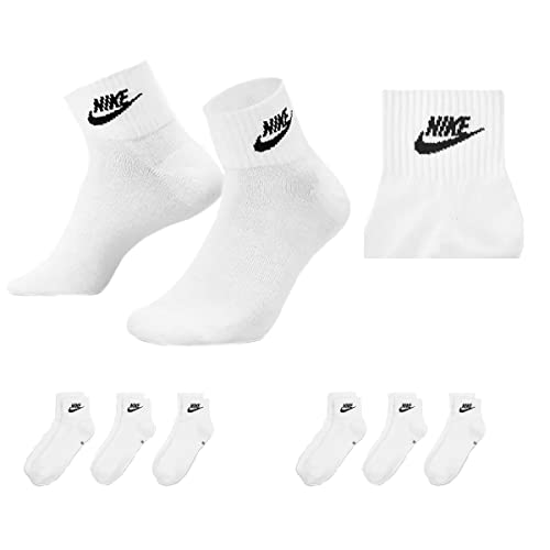 NIKE U NK V CUSH Knöchelsocken für Erwachsene, Unisex, 3 Stück, 6 Paar Weiß, 42-46 NIKE U NK V CUSH Knöchelsocken für Erwachsene, Unisex, 3 Stück, 6 Paar Weiß, 42-46 von NIKE