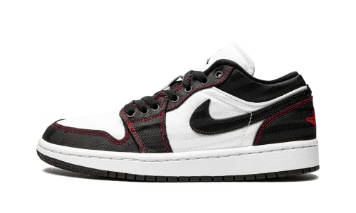 Nike Damen Air Jordan 1 Low UNC Basketballschuh, Weiß/Schwarz-Gym Rot, 37.5 EU von Nike