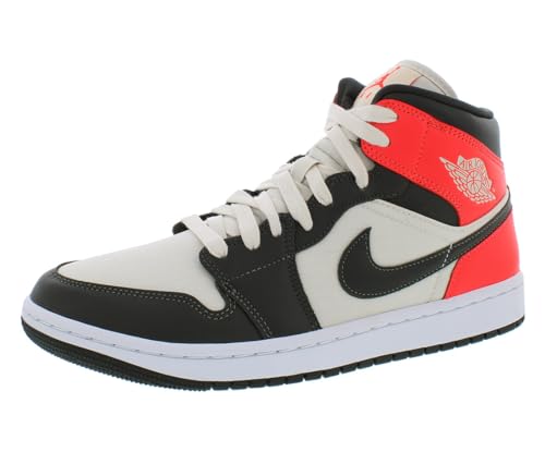 Nike Damen Air Jordan 1 Mid SE Trainers DQ6078 Sneakers Schuhe (UK 4 US 6.5 EU 37.5, Light Orewood Brown Newsprint 100) von Nike