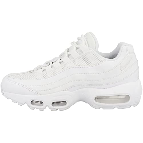 Nike Damen Air Max 95 Sneaker, White/White-METALLIC Silver, 38 EU von Nike