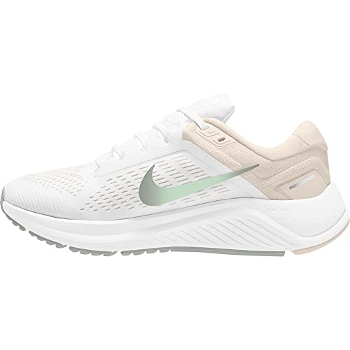 Nike Damen Air Zoom Structure 24 Sneaker, White/Barely Green-Light Soft, 35.5 EU von Nike