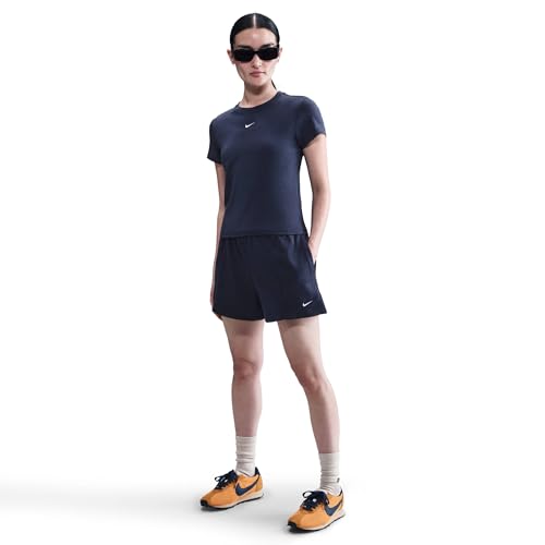 Nike Damen Chll Ft Mr 4In Shorts, Midnight Navy/Sail, M Nike Damen Chll Ft Mr 4In Shorts, Midnight Navy/Sail, M von Nike