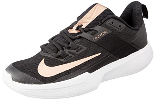 Nike Damen Court Vapor Lite Low Top, Black MTLC Red Bronze White, 43 EU von Nike