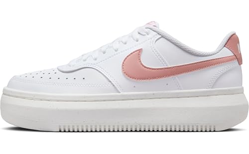 Nike Damen Court Vision Alta Damenschuh, White/Red Stardust-Sail, 40 EU von Nike