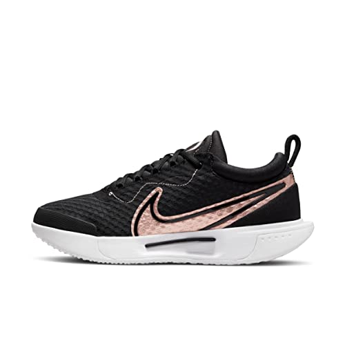 Nike Damen Court Zoom Pro Sneaker, Black MTLC Red Bronze White, 39 EU von Nike