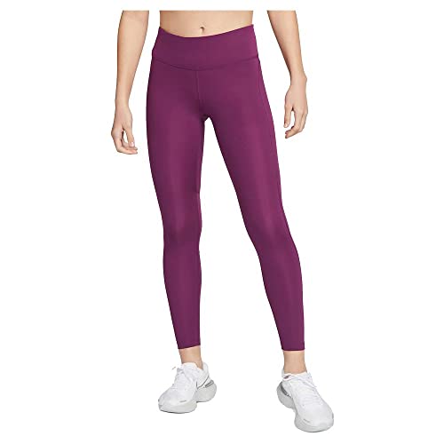 Nike Damen Df Fast Leggings, Sangria/Reflective Silv, L von Nike