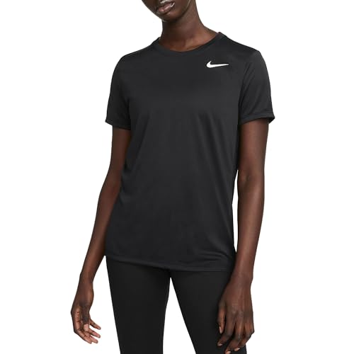 Nike Damen Df Rlgd Ss T-Shirt, Black/White, L Nike Damen Df Rlgd Ss T-Shirt, Black/White, L von Nike