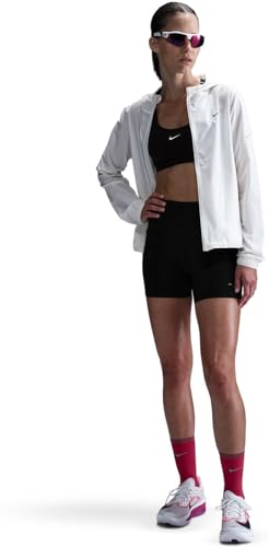 Nike Damen Dri-Fit Swift Hr 4In Shorts, Black/Reflective Silv, L Nike Damen Dri-Fit Swift Hr 4In Shorts, Black/Reflective Silv, L von NIKE