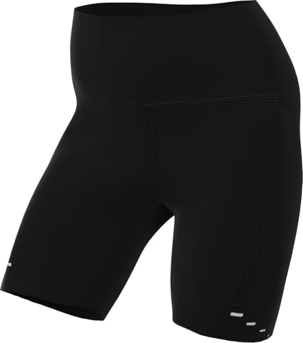 Nike Damen Dri-Fit Swift Hr 4In Shorts, Black/Reflective Silv, S von Nike