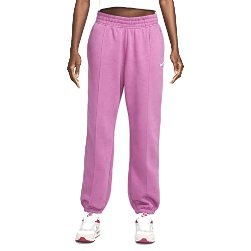 Nike Damen NSW Sportswear Essential Fleece Pants Jogger, Helles Bordeaux/Weiß, XX-Large von Nike
