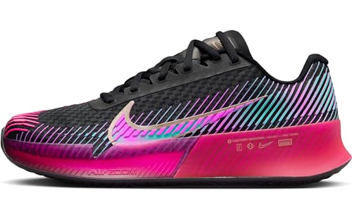 Nike Damen Nikecourt Air Zoom Vapor 11 PRM Tennisschuh, Mehrfarbig Black Multi Color Fireberry Fierce Pink, 42.5 EU von Nike