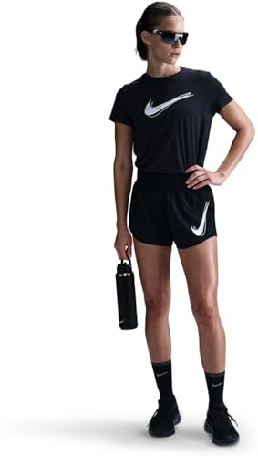 Nike Damen One Swh Hb Df Mr Br Shorts, Black, M Nike Damen One Swh Hb Df Mr Br Shorts, Black, M von NIKE
