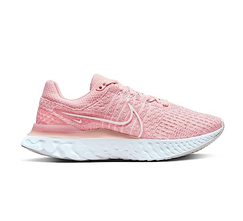 NIKE B0bx6px8pb Damen React Infinity Run FK 3 Running Trainers DD3024 Sneakers Schuhe (UK 6 US 8.5 EU 40, Glaze White Pink Foam 600), rosa/weiß von Nike
