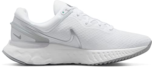 Nike Damen React Miler 3 Laufschuh, White/Pure Platinum-Pure Plati, 40 EU von Nike