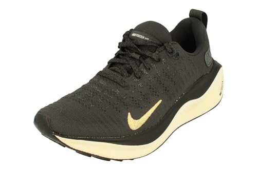 Nike Damen ReactX Infinity Run 4 Running Trainers DR2670 Sneakers Schuhe (UK 7 US 9.5 EU 41, Dark Smoke Grey metallic Gold 006) von Nike