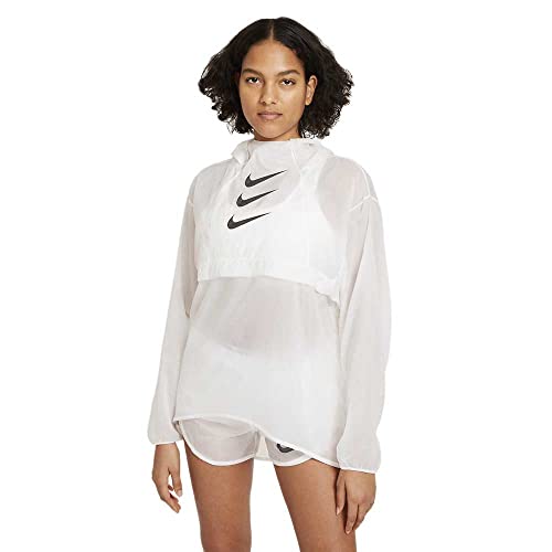 Nike Damen Run Devision Po Pckbl Jacke, White/Black, L von Nike