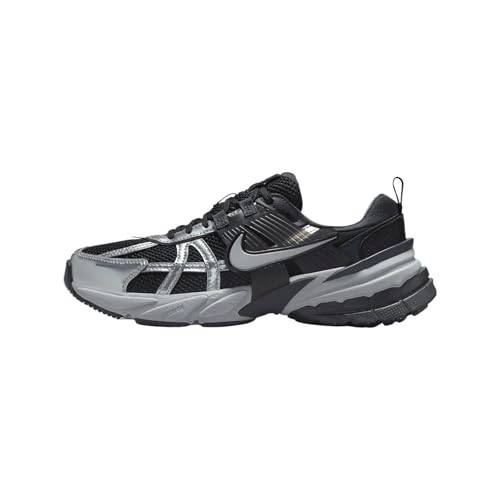 Nike Damen V2K Run Sneaker, Schwarz Metallic Silber Anthrazit, 36.5 EU von Nike