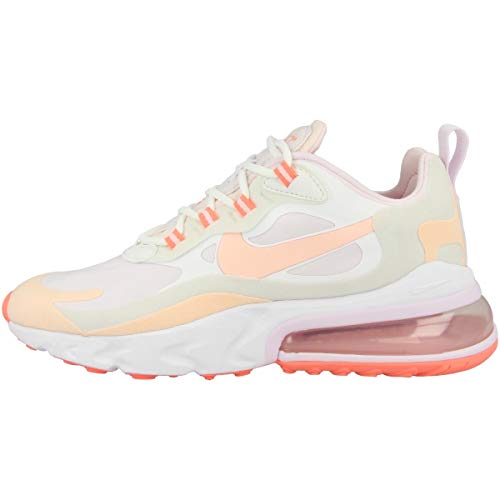 Nike Damen W Air Max 270 React Laufschuh, Summit White/Crimson Tint-Light Violet von Nike