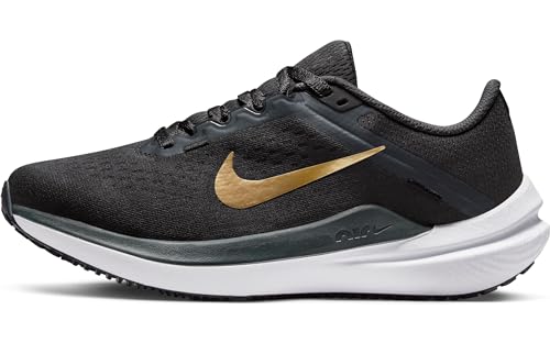 Nike Damen W Air Winflo 10 Laufschuh, Anthrazit Metallic Gold Schwarz Weiß, 41 EU von Nike