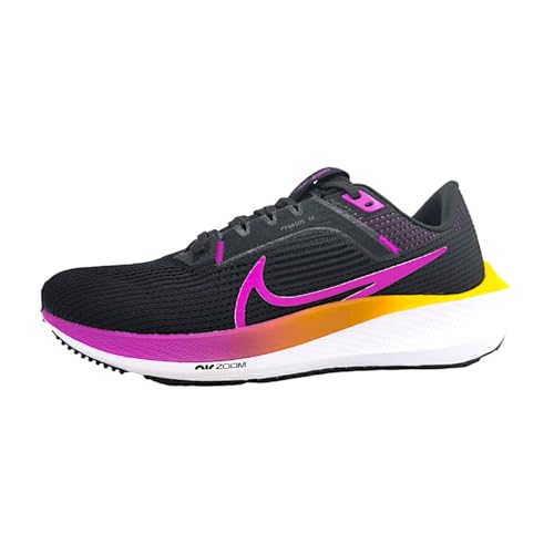 Nike Damen W Air Zoom Pegasus 40 Laufschuhe, Black/Hyper Violet-Laser Orange-White, 37.5 EU von Nike