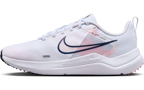 Nike Damen W Downshifter 12 PRM Laufschuh, Wht Midnight Navy Pink, 40.5 EU von Nike