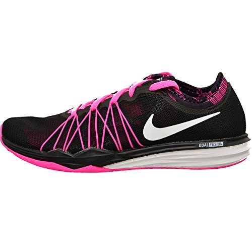 Nike Damen W Dual Fusion Tr Hit Prnt Trainingsschuh, Schwarz (schwarz / weiß-rosa Explosion), 42.5 EU von Nike
