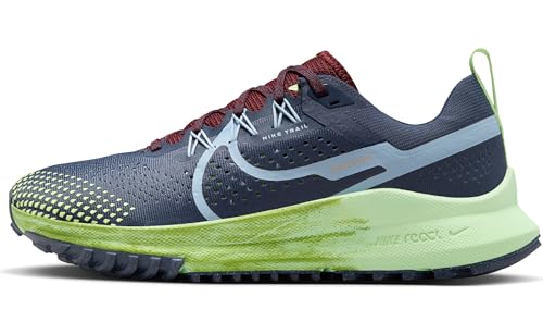 Nike Damen W React Pegasus Trail 4 Laufschuhe, Thunder Blue/Lt Armory Blue-Chlorophyll, 37.5 EU von Nike