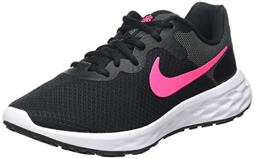 Nike Damen W Revolution 6 NN Sneaker, Black/Hyper Pink-Iron Grey, 40.5 EU von Nike