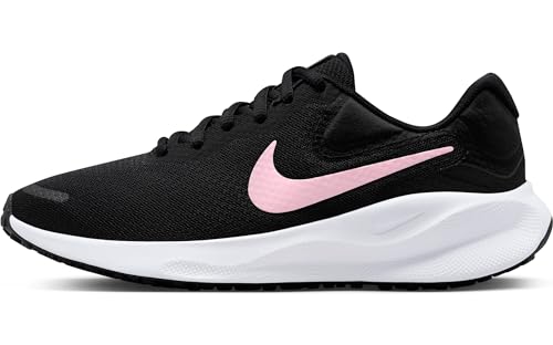 Nike Damen W Revolution 7 Laufschuh, Black/Med Soft Pink-White, 37.5 EU von Nike