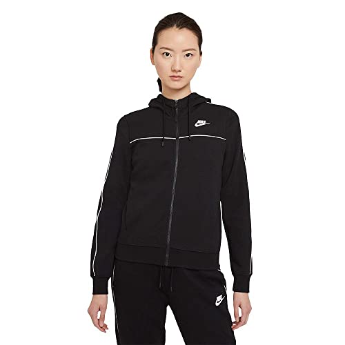 Nike Damen W Sportswear Millennium Full-Zip Hoodie Kapuzenjacke, Black/White, XXL von Nike