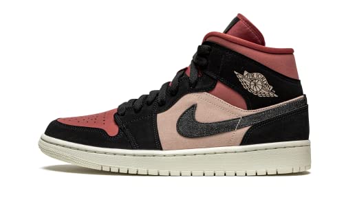 Nike Damen WMNS AIR Jordan 1 MID Basketballschuh, Particle Beige Black Canyon Rust Sail BRT Mango, 37.5 EU von Nike