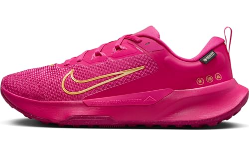 Nike Damen WMNS Juniper Trail 2 GTX Laufschuh, Rosa Fierce Pink Metallic Gold Fireberry, 38 EU von Nike