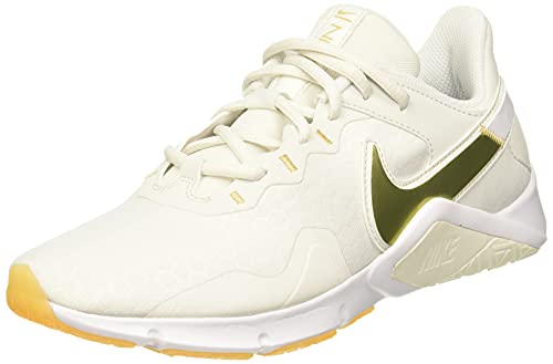 Nike Damen WMNS Legend Essential 2 Trainingsschuhe, Platinum Tint/MTLC Gold Star, 36.5 EU Nike Damen WMNS Legend Essential 2 Trainingsschuhe, Platinum Tint/MTLC Gold Star, 36.5 EU von Nike