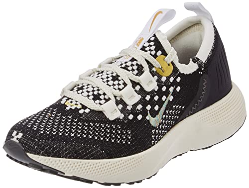 Nike Damen WMNS React Escape Rn FK Sneaker, Black Metallic Vivid Gold, 37.5 EU von Nike