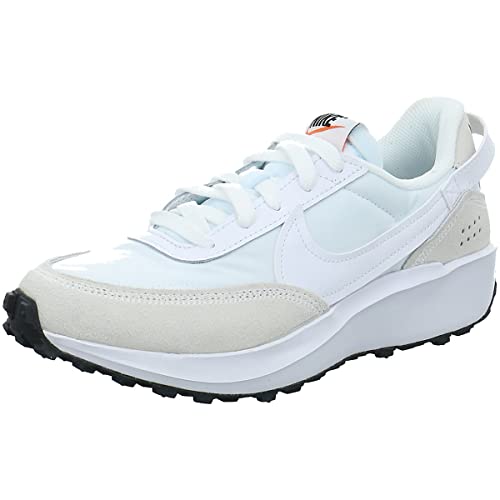 Nike Damen Waffle Debut Leichtathletik-Schuh, White/White-Black-Orange, 38.5 EU von Nike