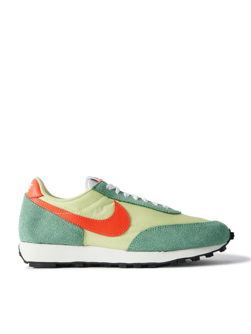 Nike - Daybreak SP Leather-Trimmed Suede and Shell Sneakers - Men - Green - US Men's 7 von Nike