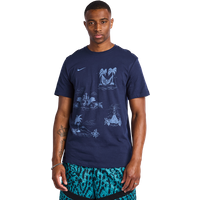 Nike Df Herren T-Shirts - Blau - Größe L - Baumwoll-Jersey von Nike
