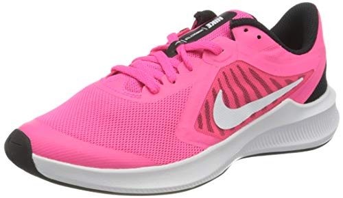 Nike Downshifter 10 (GS) Running Shoe, Hyper Pink/White-Black, 35.5 EU von Nike