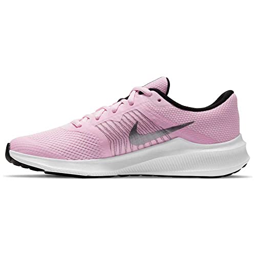 Nike Jungen Downshifter 11 Walking-Schuh, Pink Foam/Metallic Silver-Bla, 38 EU von Nike