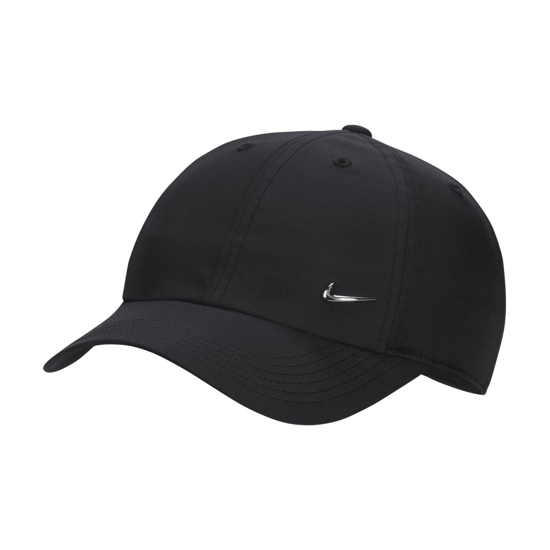 Nike Dri-FIT Club unstrukturierte Metall-Swoosh-Cap für Kinder - Schwarz von Nike